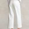 Weiße Chinohose mit weitem Bein für Damen von Ralph Lauren Weiße Chinohose mit weitem Bein für Damen von Ralph Lauren