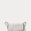 Weiße Damen Ralph Lauren Eyelet Leder Kleine Maddy Schultertaschen