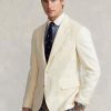Weiße Herren-Anzugsakko aus weichem Leinen von Ralph Lauren Polo