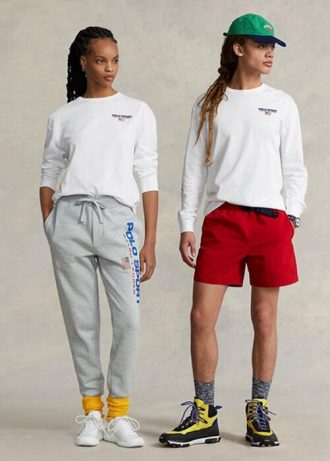 Weiße Herren Ralph Lauren Classic Fit Polo Sport Jersey T-Shirts