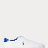Weiße Herren-Sneakers „Longwood“ von Ralph Lauren aus Leder