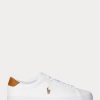Weiße Herren-Sneakers „Longwood“ von Ralph Lauren aus Leder