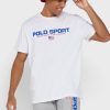 Weiße Herren-T-Shirts mit Rundhalsausschnitt und Logo von Ralph Lauren