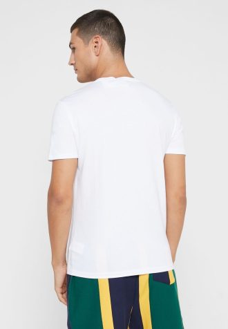 Weiße Herren-T-Shirts mit Rundhalsausschnitt und Logo von Ralph Lauren