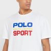 Weiße Herren-T-Shirts mit Rundhalsausschnitt und Logo von Ralph Lauren