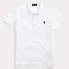 Weiße Poloshirts aus Mesh im Classic Fit von Ralph Lauren für Damen