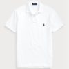 Weiße Poloshirts aus Mesh im Slim Fit von Ralph Lauren für Herren