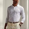 Weiße Poloshirts aus Piqué im Slim Fit von Ralph Lauren für Herren