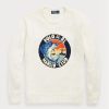 Weiße Pullover mit Grafik aus Baumwoll-Leinen von Ralph Lauren für Herren