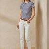 Weiße Ralph Lauren 400 Matchstick Jeans für Damen