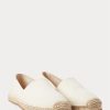 Weiße Ralph Lauren Canvas-Espadrille für Herren