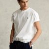 Weiße Ralph Lauren Classic Fit Heavyweight Jersey T-Shirts für Herren