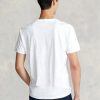 Weiße Ralph Lauren Classic Fit Jersey-T-Shirts mit Rundhalsausschnitt für Herren