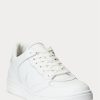 Weiße Ralph Lauren Court Sneakers für Herren