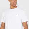 Weiße Ralph Lauren Essential T-Shirts mit Rundhalsausschnitt für Herren