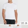 Weiße Ralph Lauren Essential T-Shirts mit Rundhalsausschnitt im 2er-Pack für Herren