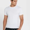 Weiße Ralph Lauren Essential T-Shirts mit Rundhalsausschnitt im 2er-Pack für Herren