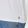 Weiße Ralph Lauren Essential T-Shirts mit V-Ausschnitt im 2er-Pack für Herren