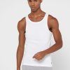 Weiße Ralph Lauren Essential Weste mit Rundhalsausschnitt für Herren