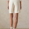 Weiße Ralph Lauren Francine Maulbeerseiden-Shorts für Damen