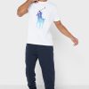 Weiße Ralph Lauren Graphic T-Shirts mit Rundhalsausschnitt für Herren