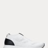 Weiße Ralph Lauren Kacie Slip-On-Sneakers für Damen