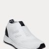 Weiße Ralph Lauren Kacie Slip-On-Sneakers für Damen