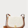 Weiße Ralph Lauren Polo ID Häkelhandtasche für Damen