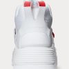 Weiße Ralph Lauren PS100 High-Top-Sneaker für Herren