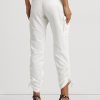Weiße Ralph Lauren Shantung Cargohose für Damen