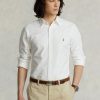 Weiße Ralph Lauren Slim Fit Oxford-Hemden für Herren