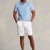 Weiße Ralph Lauren Terry-Shorts mit Kordelzug für Herren