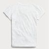 Weiße T-Shirts aus Baumwolljersey mit Ralph Lauren-Logo für Damen