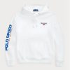 Weißer Fleece-Hoodie für Herren von Ralph Lauren Polo Sport