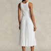 Weißes Plissiertes Kleid „The Spelman Collection“ von Ralph Lauren für Damen